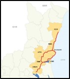 大洗・ひたち海浜シーサイドルート地図