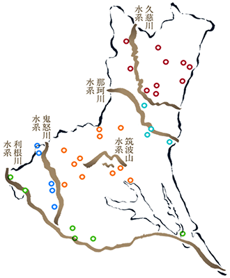 県内蔵一覧の地図