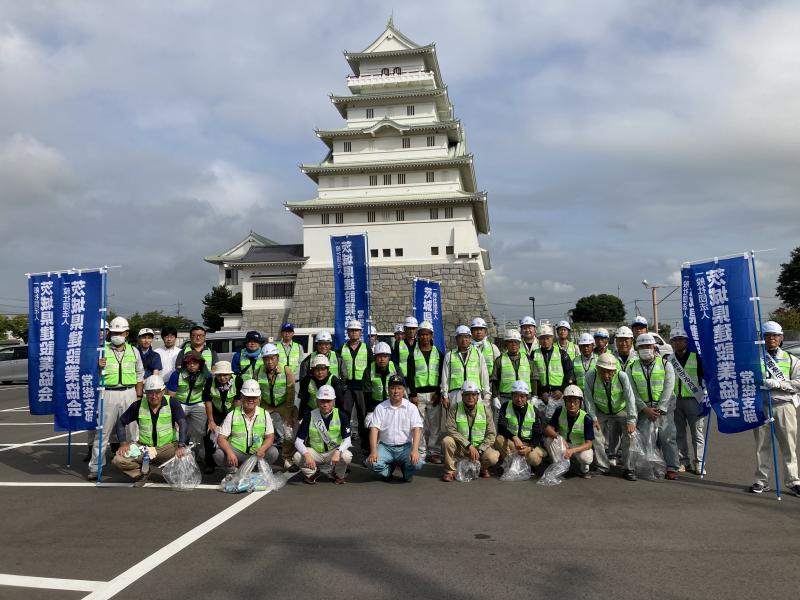 常総市内清掃、集合写真