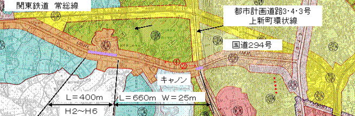 国道294号白山工区事業位置図