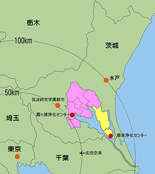 霞ケ浦流域下水道事業の構成市町村