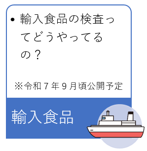 輸入食品（公開予定）