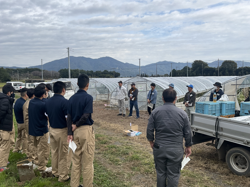 県立真壁高校生と青年農業士の交流会左