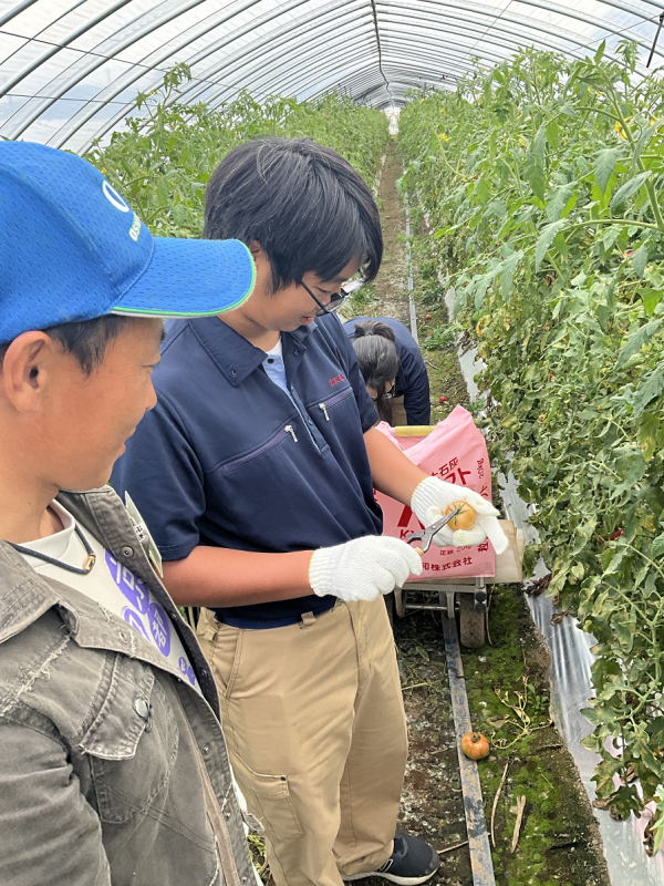 県立真壁高校生と青年農業士の交流会右