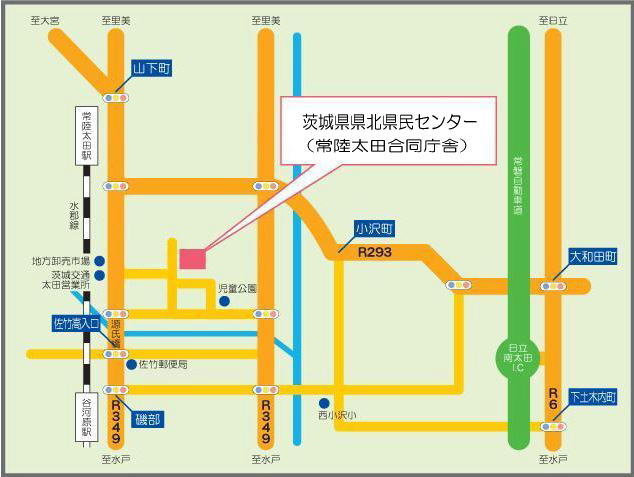 県北県民センター周辺案内図