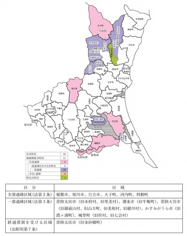 茨城県の地図